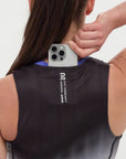Bandit Running Ares™ Zip Front Race Crop - Black Gradient