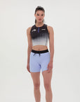 Bandit Running Ares™ Zip Front Race Crop - Black Gradient
