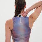 Bandit Running Ares™ Zip Front Race Crop - Gradient Rust/Multi