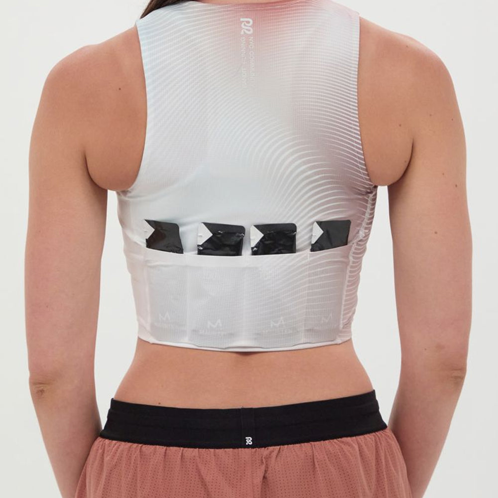 Bandit Running Ares™ Zip Front Race Crop - Minty Blue Gradient