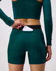 Bandit Running Cadence 5" Women's Compression Shorts - Pine