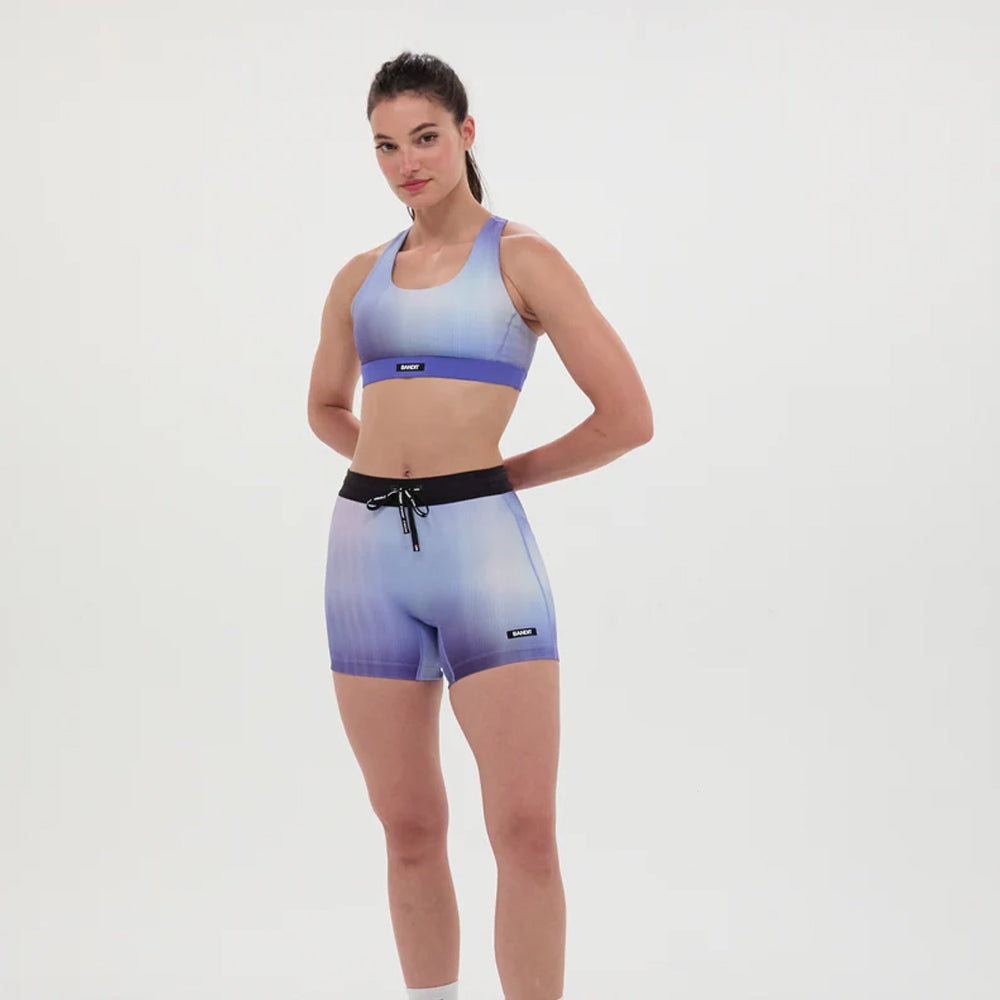 Bandit Running Cadence™ Scoop Neck Run Bra - Deep Peri Blue Gradient