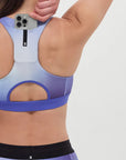 Bandit Running Cadence™ Scoop Neck Run Bra - Deep Peri Blue Gradient