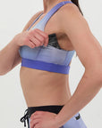 Bandit Running Cadence™ Scoop Neck Run Bra - Deep Peri Blue Gradient