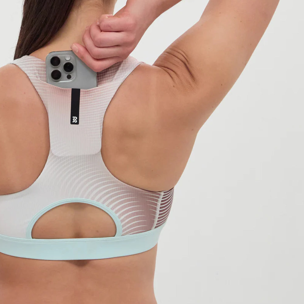 Bandit Running Cadence™ Scoop Neck Run Bra - Minty Blue Gradient