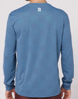 Bandit Running Cheque Jacquard Long Sleeve - Steel Blue