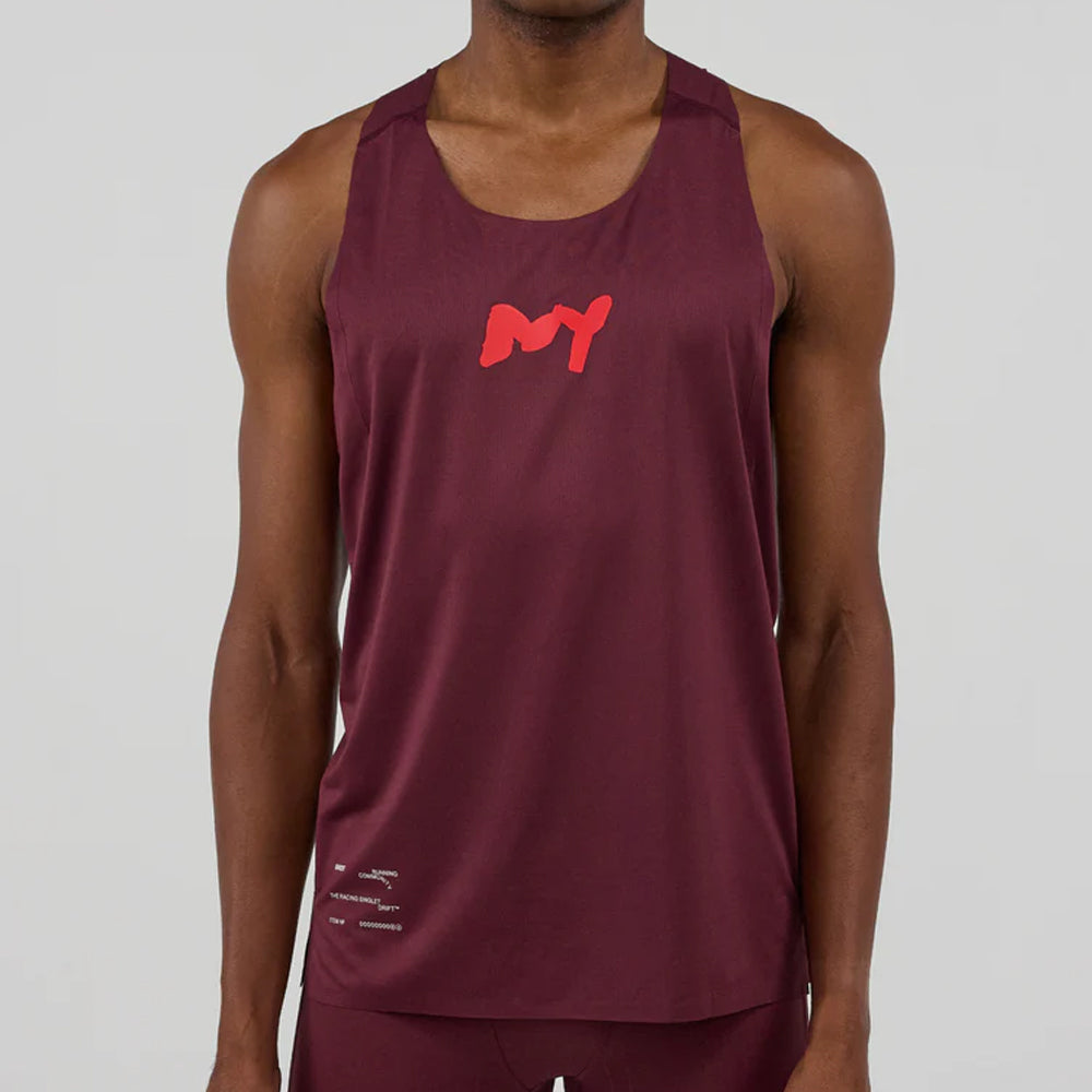 Bandit Running Drift Graphene Racing Singlet - Fleura/Fig