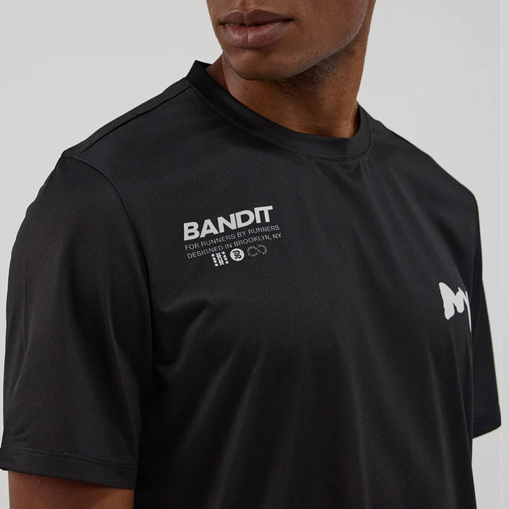 Bandit Running Drift "NY" Performance Tee - Black