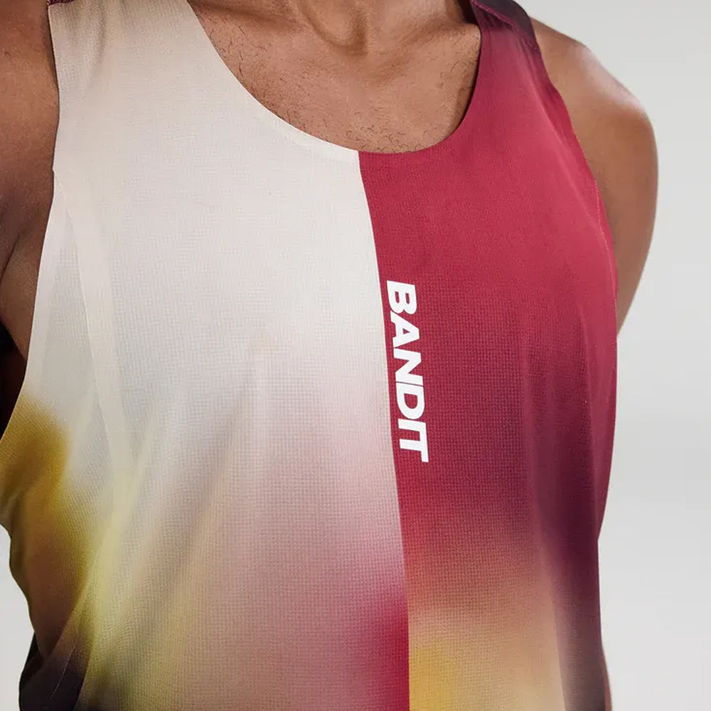 Bandit Running Drift Racing Singlet - Dijon/Fig Gradient