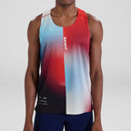 Bandit Running Drift Racing Singlet - Vintage Blue Gradient