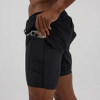 Bandit Running Engineered Vento Duo Distance Short - Black