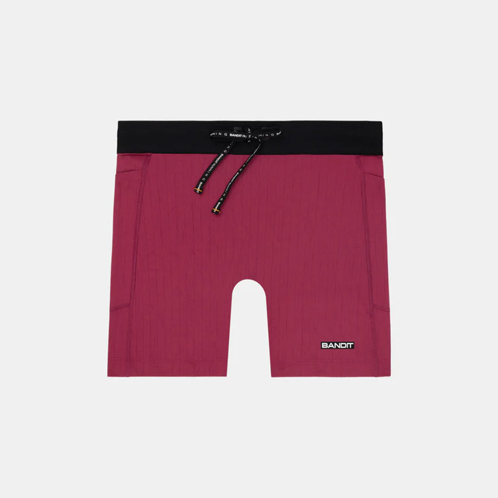 Bandit Running Gridlock 5" Womens Compression Short - Berry