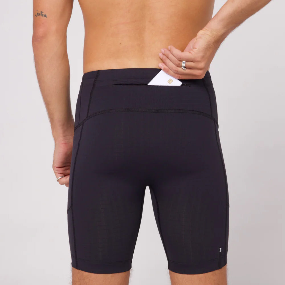Bandit Running Gridlock 7 Pocket Half Tights - Black