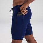 Bandit Running Gridlock 7 Pocket Half Tights - NY Navy