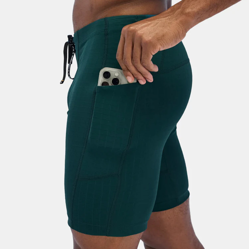 Bandit Running Gridlock™ 7 Pocket Half Tights - Storm