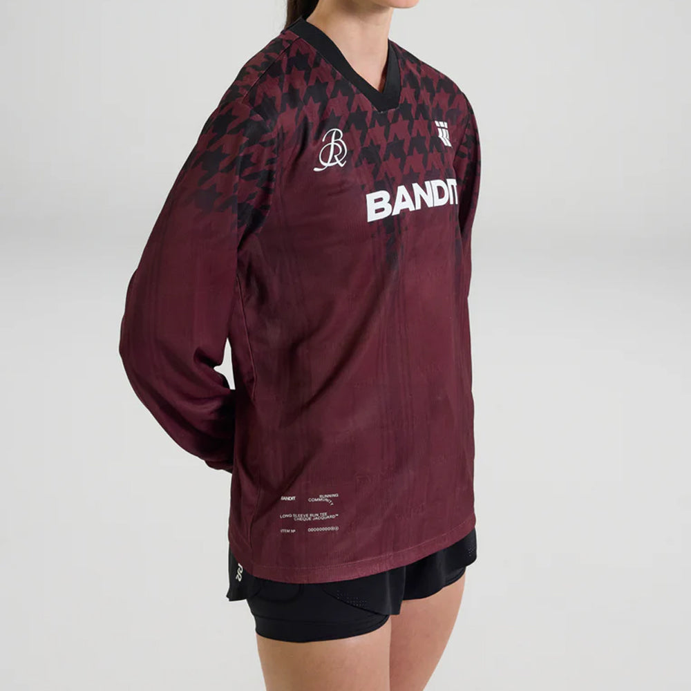 Bandit Running Jacquard Footy Long Sleeve - Fig Print