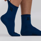 Bandit Running Lite Run™ Ribbed Quarter Socks - Aegean - 2 Pack
