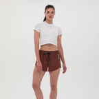 Bandit Running Mercury Seamless Womens Crop Tee - White