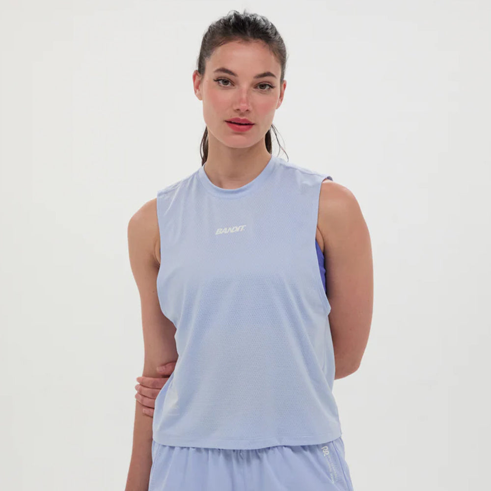 Bandit Running Micromesh Womens Run Tank - Breeze Blue