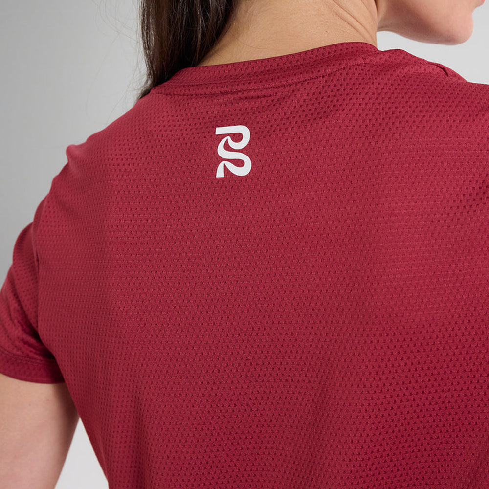 Bandit Running Micromesh Womens Run Tee - Berry