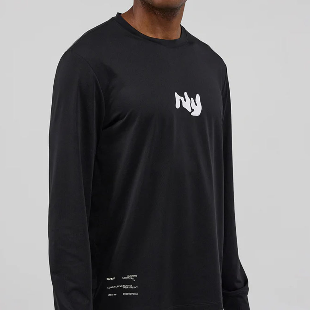 Bandit Running NanoMesh Fleura Long Sleeve - Black