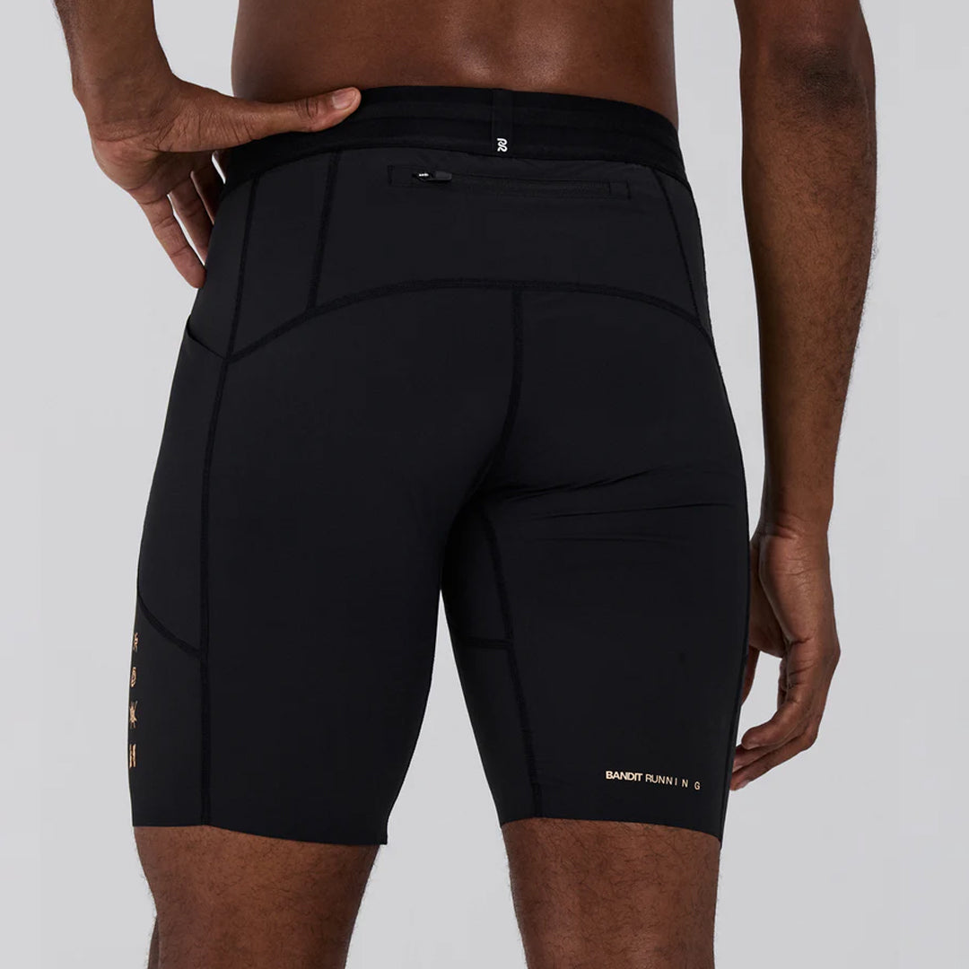 Bandit Running SoLite™ 5 Pocket Half Tights - Black