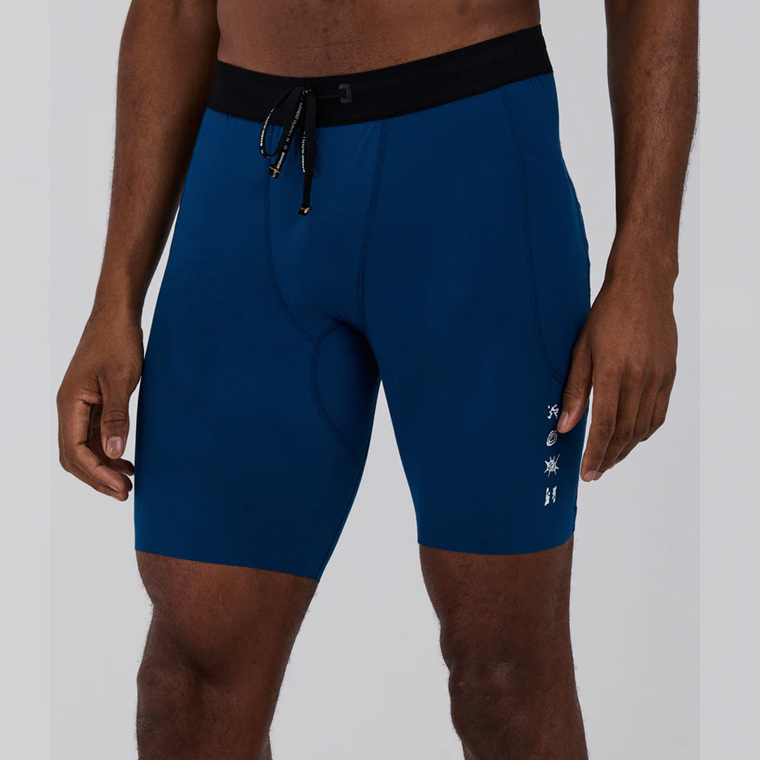 Bandit Running SoLite™ 5 Pocket Half Tights - Ink Blue