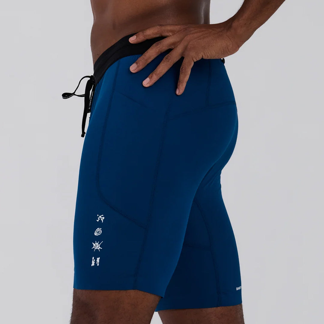 Bandit Running SoLite™ 5 Pocket Half Tights - Ink Blue
