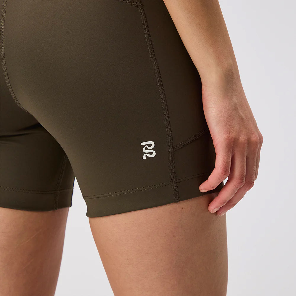 Bandit Running Stamina 5" Women's Compression Shorts - Dark Fatigue