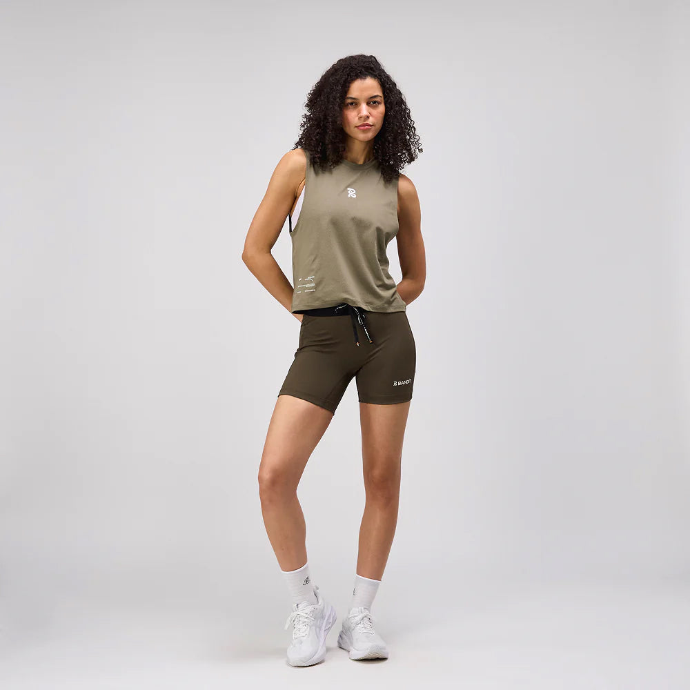 Bandit Running Stamina 5" Women's Compression Shorts - Dark Fatigue