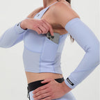 Bandit Running Stamina 7 Pocket Nova Crop - Breeze Blue