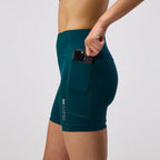 Bandit Running Stamina High Waist 5" Women's Compression Shorts - Pine