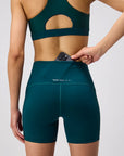 Bandit Running Stamina High Waist 5" Women's Compression Shorts - Pine