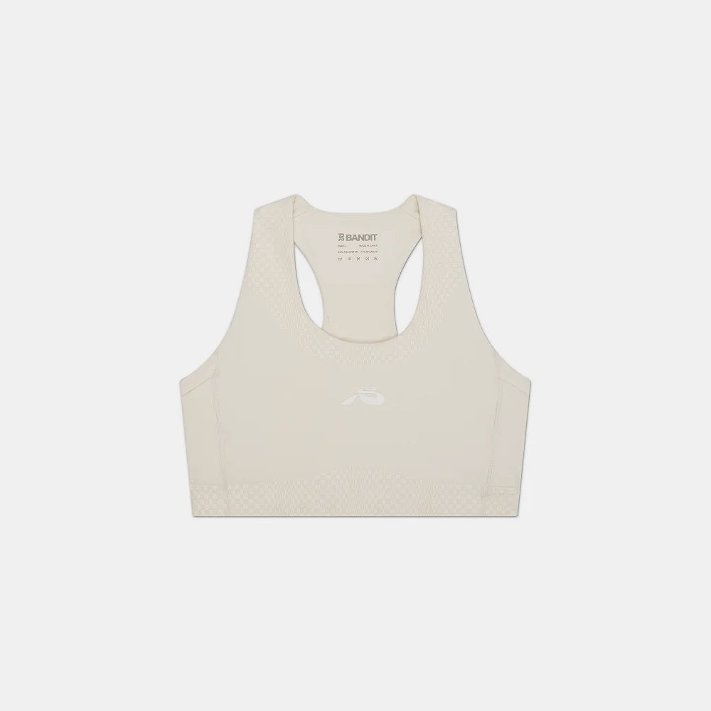 Bandit Running Stamina Scoop Neck Run Bra - Chalk