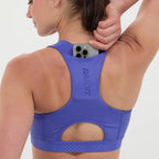 Bandit Running Stamina Scoop Neck Run Bra - Deep Peri Blue