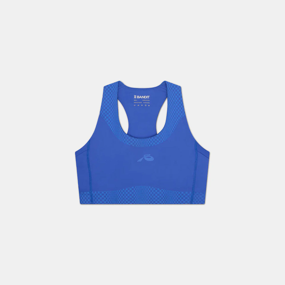 Bandit Running Stamina Scoop Neck Run Bra - Deep Peri Blue