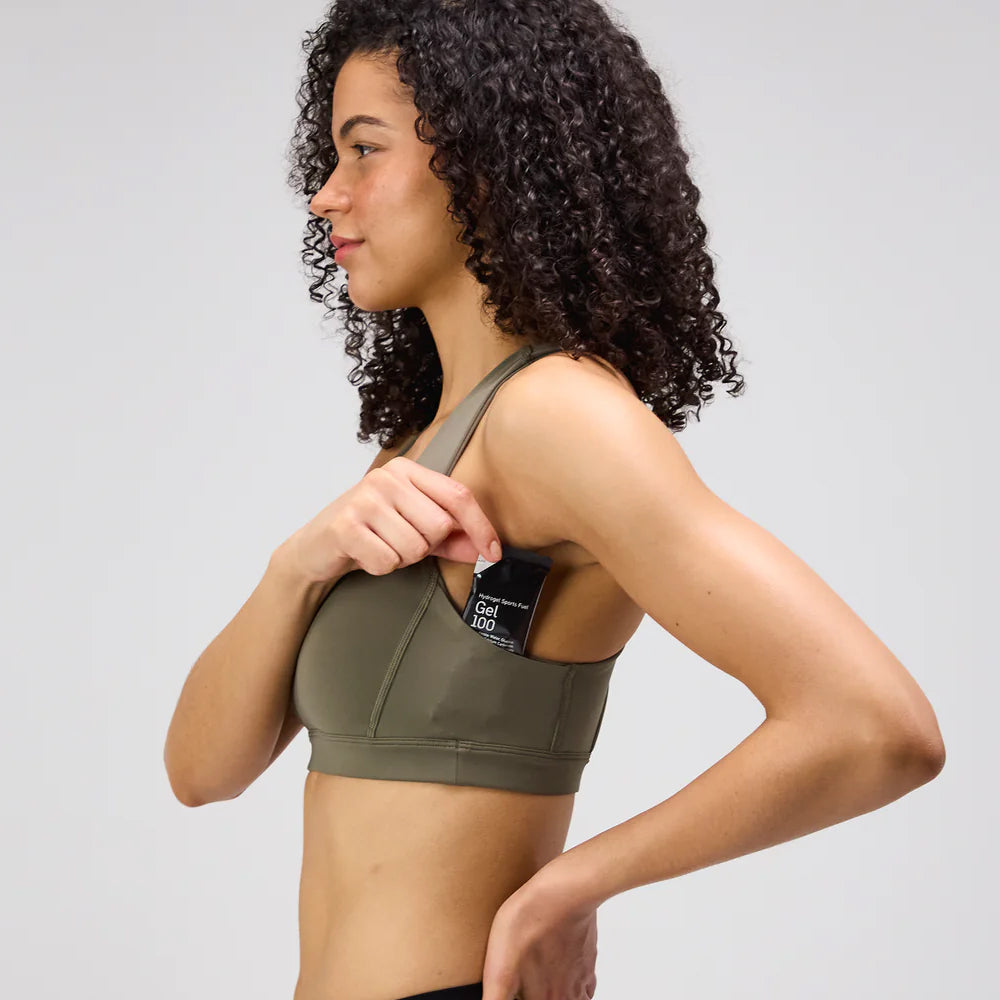 Bandit Running Stamina Scoop Neck Run Bra - Fatigue