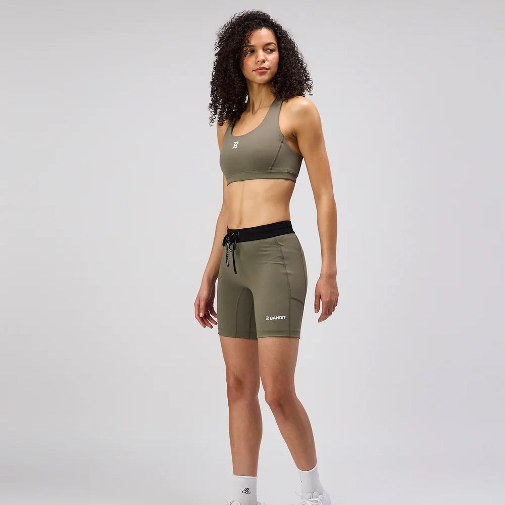 Bandit Running Stamina Scoop Neck Run Bra - Fatigue