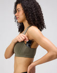 Bandit Running Stamina Scoop Neck Run Bra - Fatigue