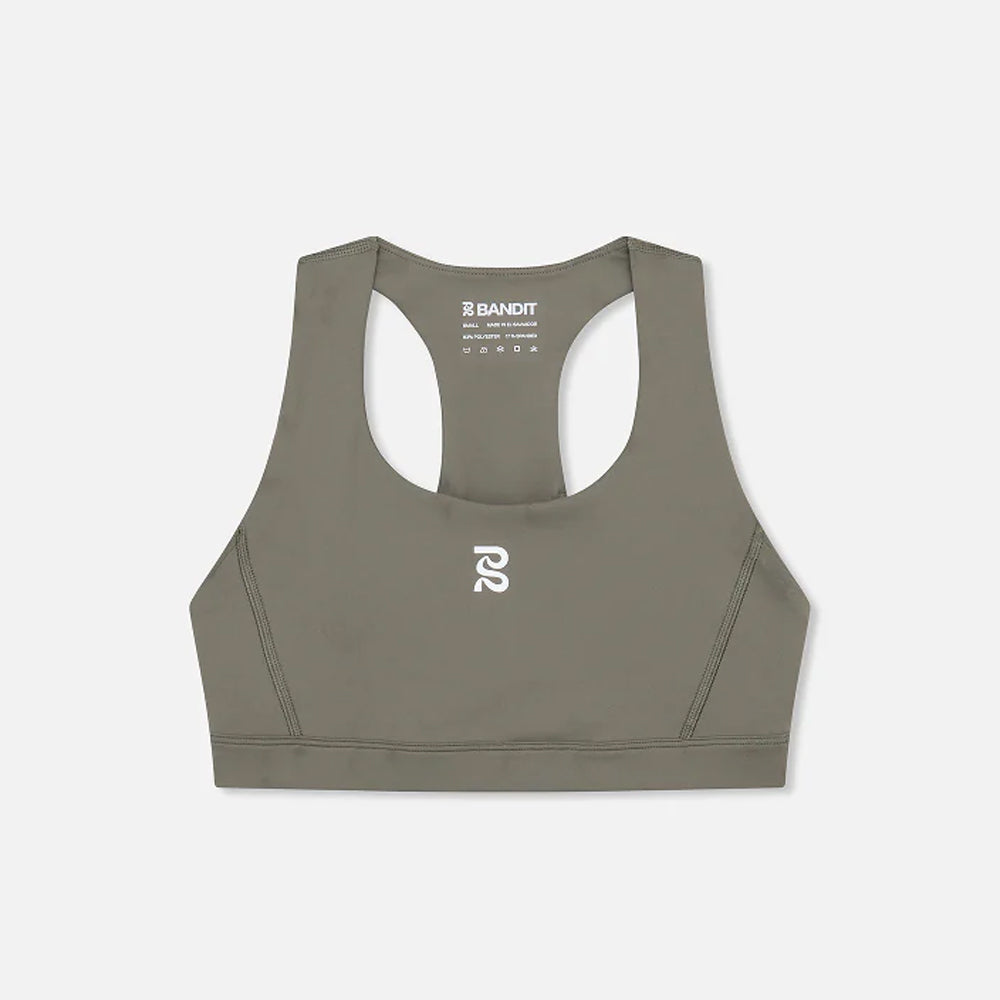 Bandit Running Stamina Scoop Neck Run Bra - Fatigue