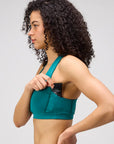 Bandit Running Stamina Scoop Neck Run Bra - Gulf Stream