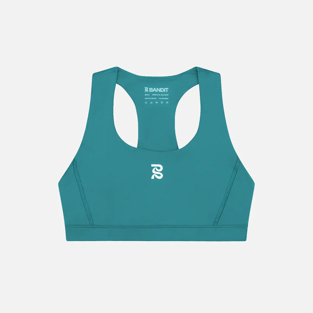 Bandit Running Stamina Scoop Neck Run Bra - Gulf Stream