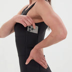 Bandit Running Stamina Square Neck One Piece - Black