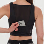 Bandit Running Stamina Vela Race Crop - Black