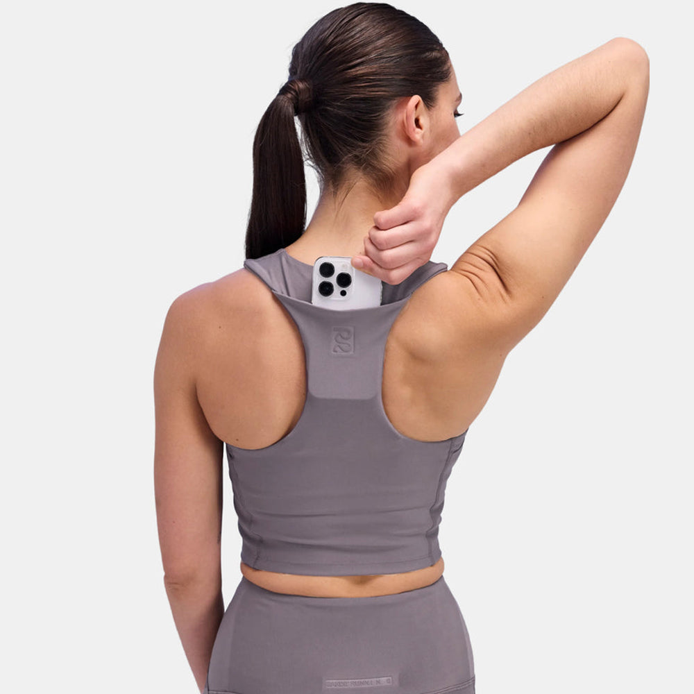 Bandit Running Stamina™ Womens Race Crop - Haze