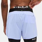 Bandit Running Vento 2-in-1 Run Short - Breeze Blue