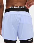 Bandit Running Vento 2-in-1 Run Short - Breeze Blue