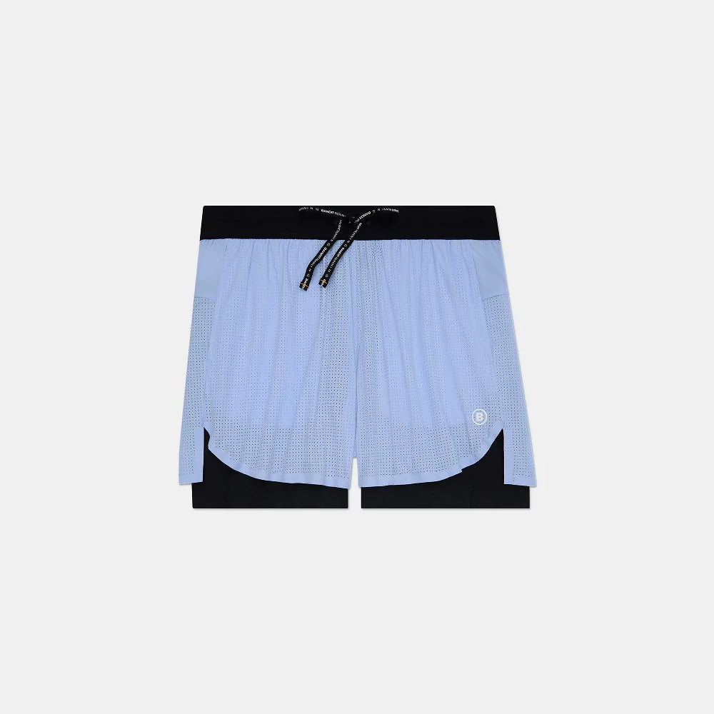 Bandit Running Vento 2-in-1 Run Short - Breeze Blue