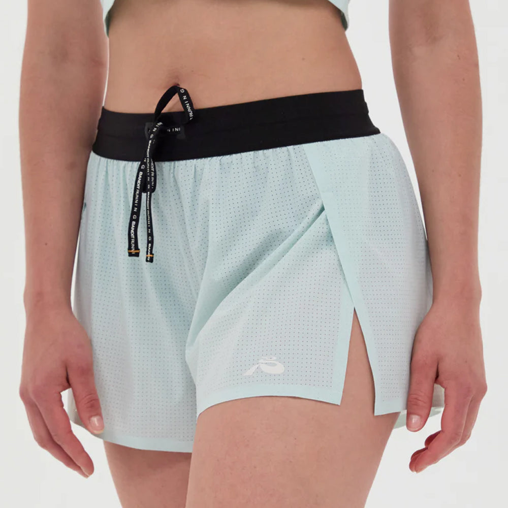 Bandit Running Vento 3" Womens Split Short - Minty Blue