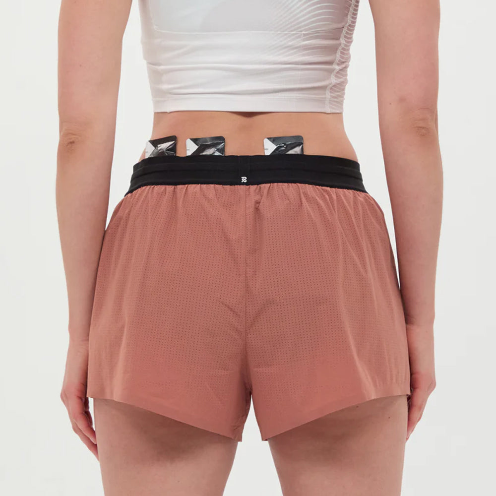 Bandit Running Vento 3" Womens Split Short - Baked Clay
